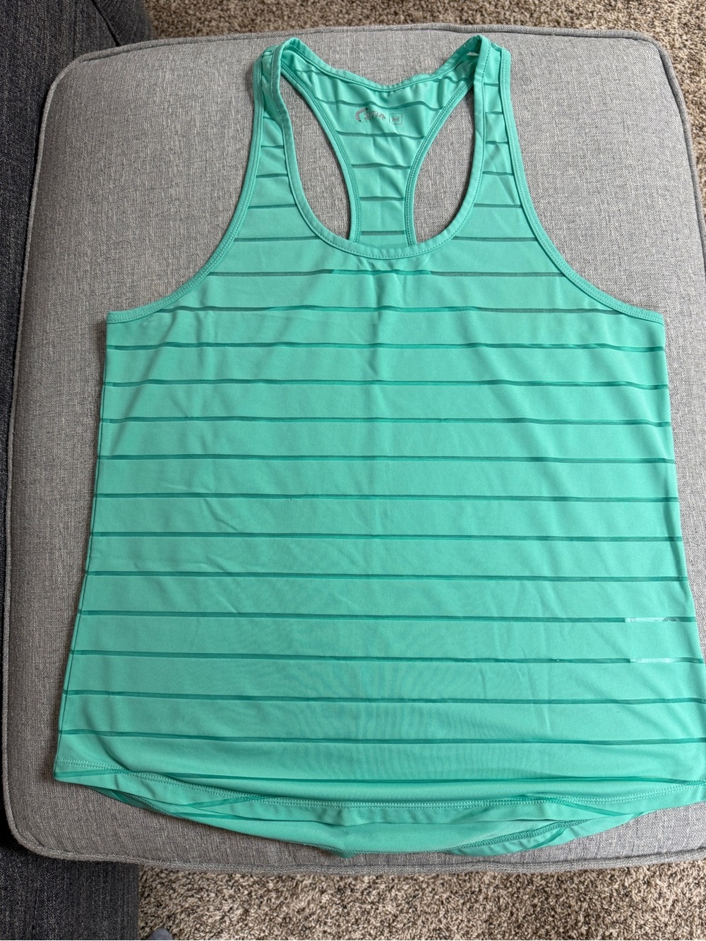 ZYIA Mint Green Striped Racerback Tank